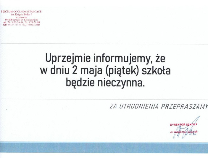 str dzień wolny